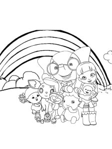 Rainbow ruby coloring page