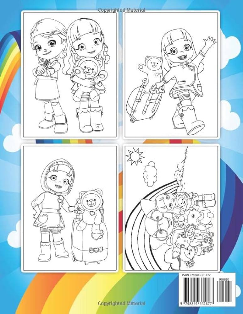 Rã inbow rãby coloring book great coloring pages for kids ages