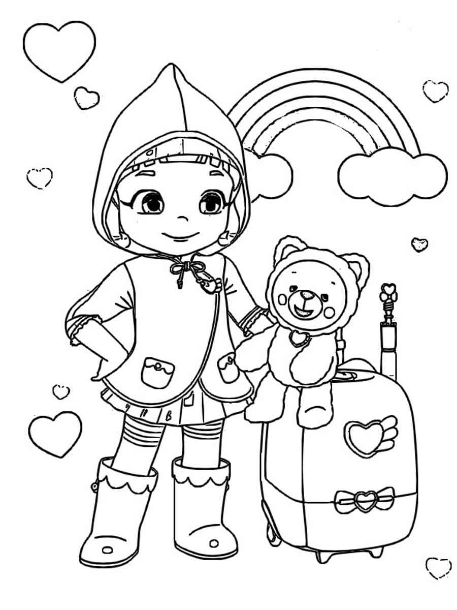 Rainbow ruby coloring page