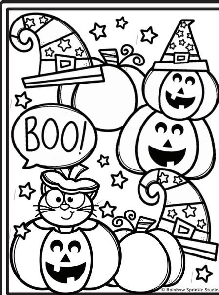 Halloween coloring pages english for teaching learning ððððñððºñðµ