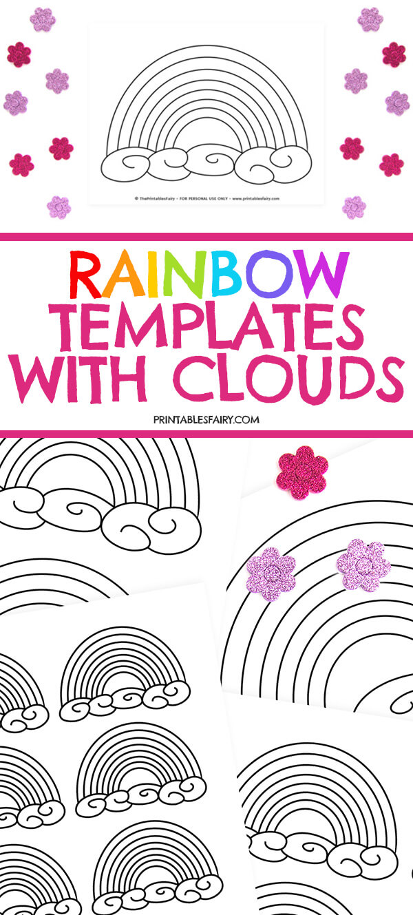 Free printable rainbow templates