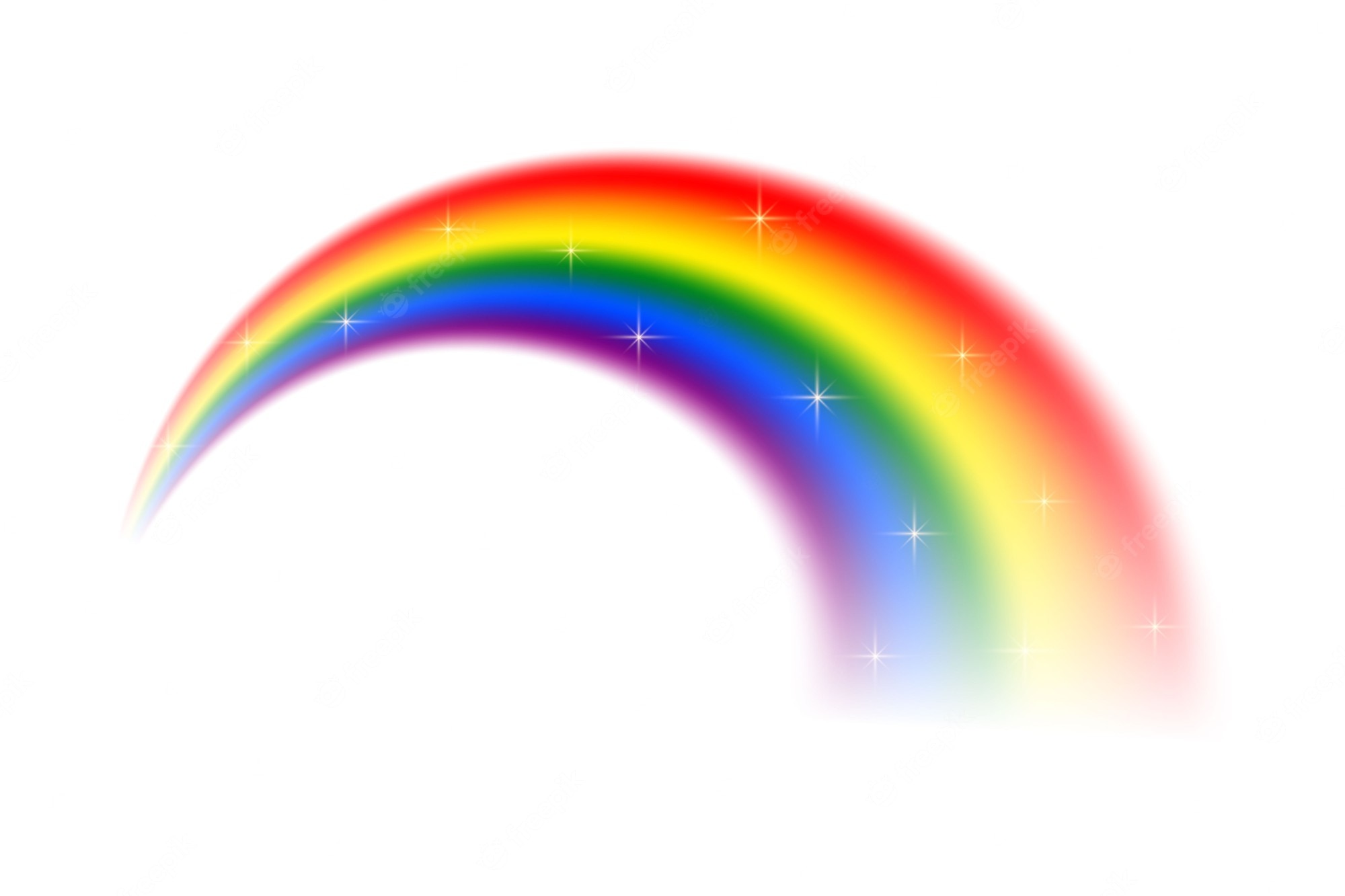 Download Free 100 + rainbow white background