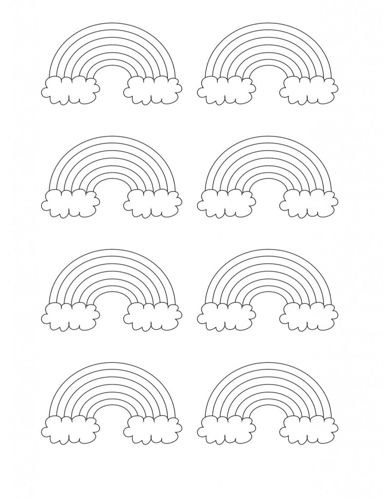 Free printable rainbow coloring pages ð