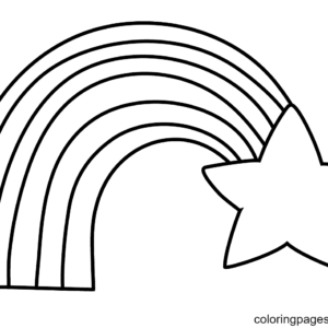 Rainbow coloring pages printable for free download