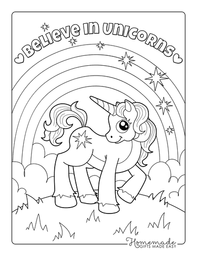 Rainbow coloring pages free printable pdfs