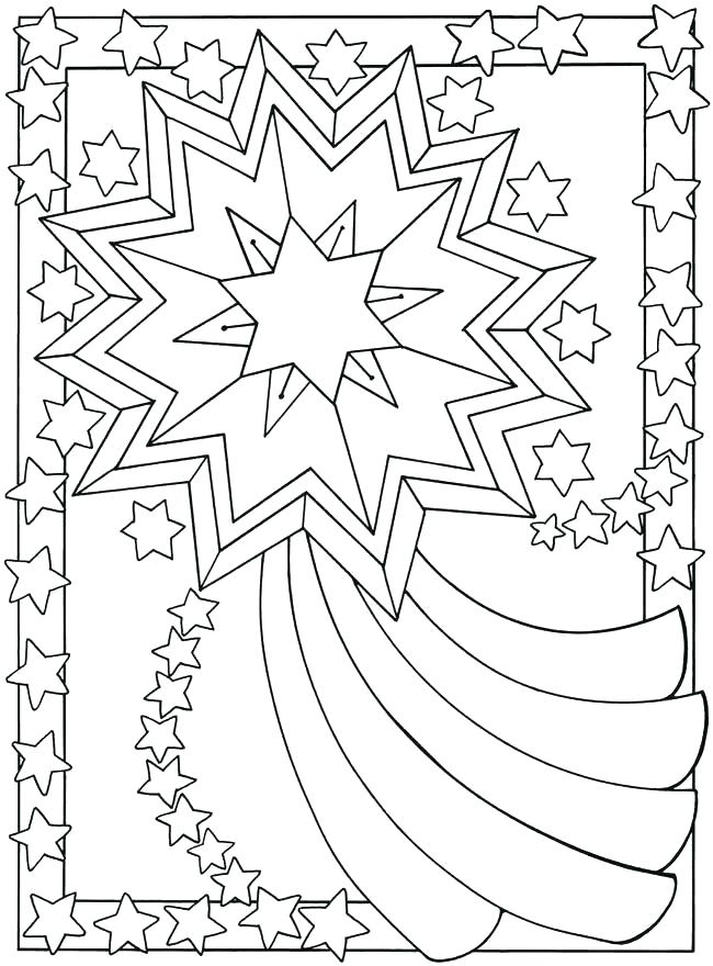 Stars coloring pages