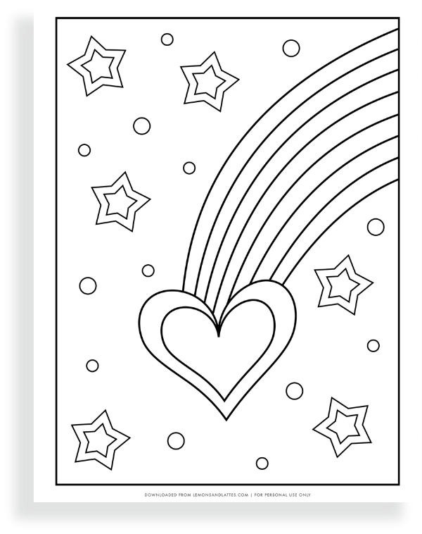 Rainbow coloring pages kids will love