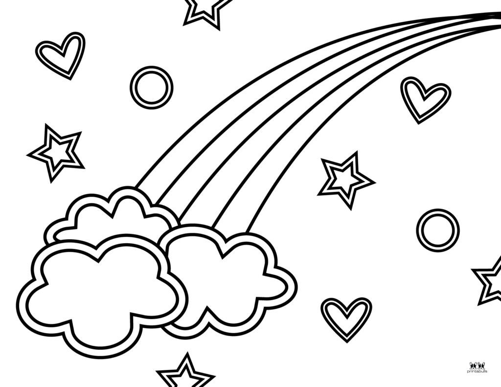 Rainbow coloring pages