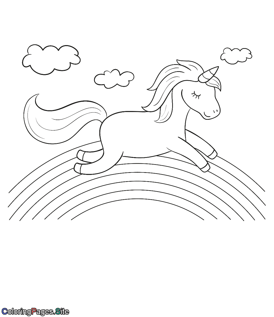 Unicorn coloring pages