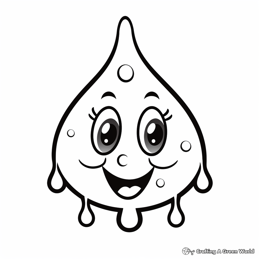 Raindrop coloring pages
