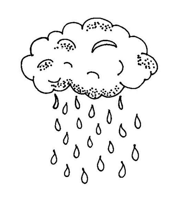 Raindrop falls from black cloud coloring page color luna coloring pages for kids coloring pages free kids coloring pages