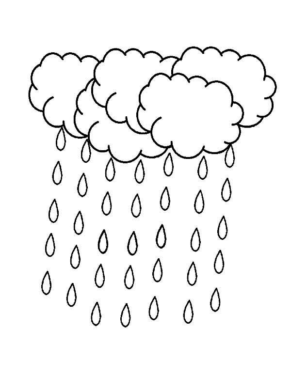 A lot of raindrop falling from the sky coloring page color luna coloring pages rain drops falling from the sky