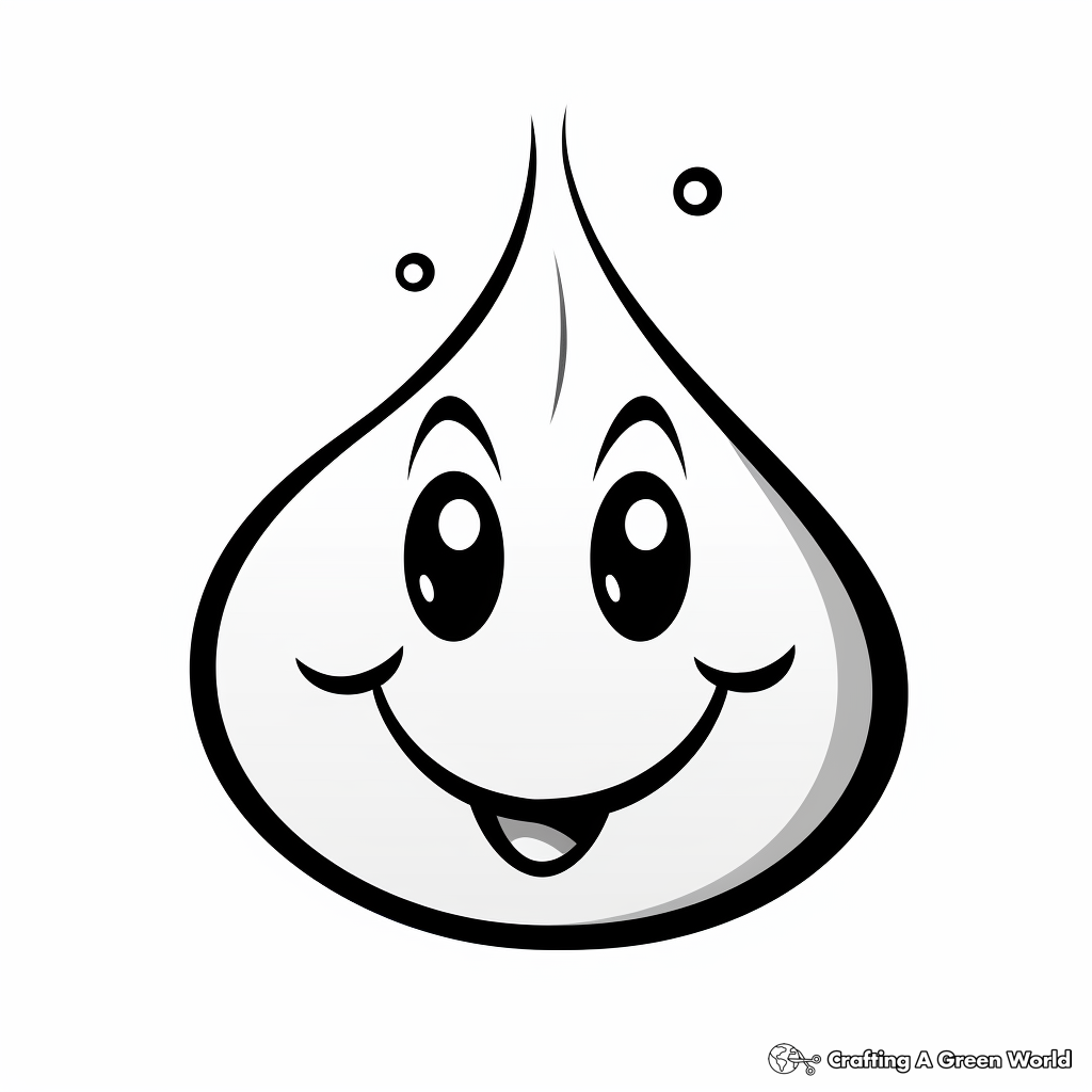 Raindrop coloring pages