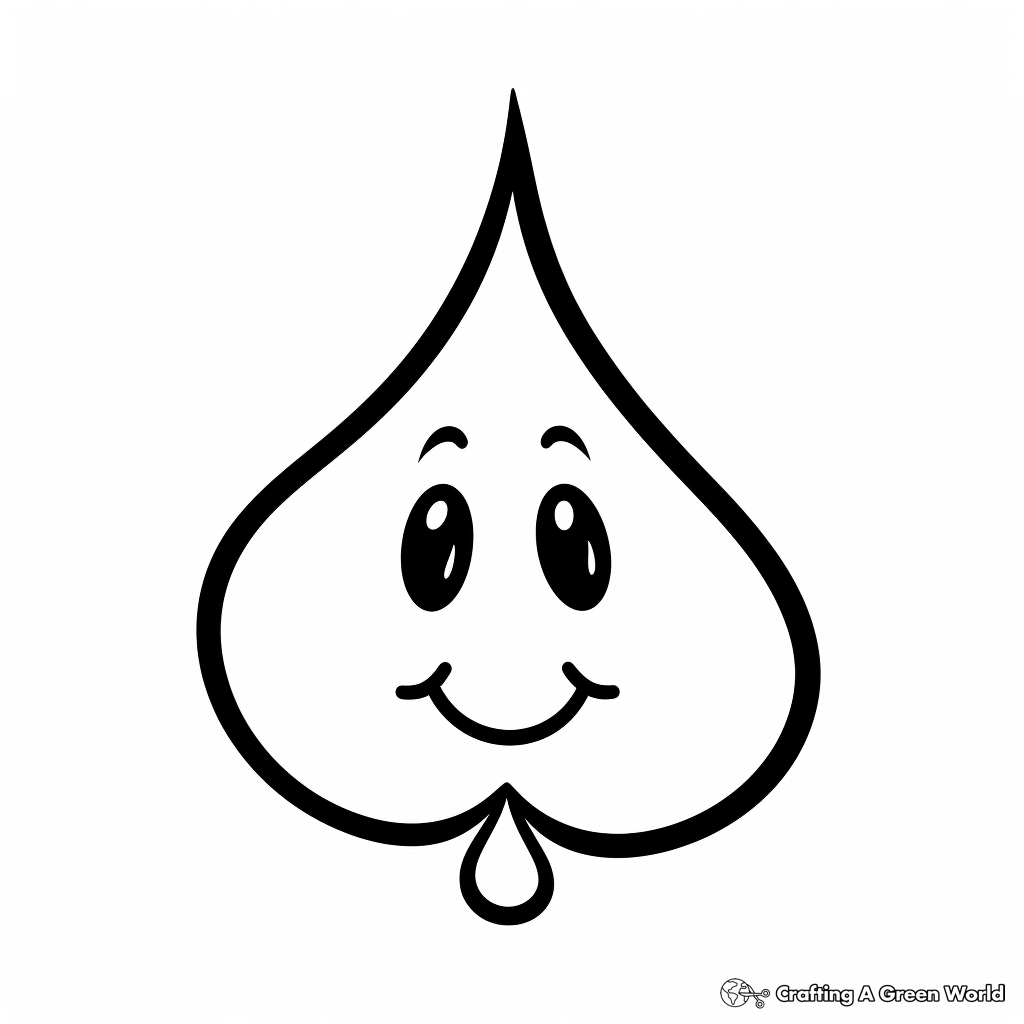 Raindrop coloring pages