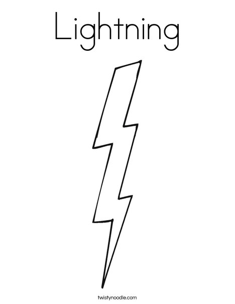 Lightning coloring page