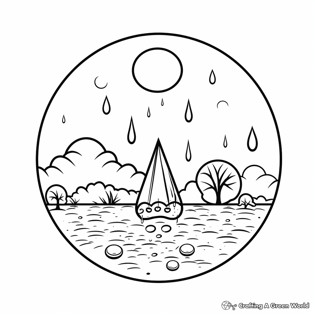 Raindrop coloring pages