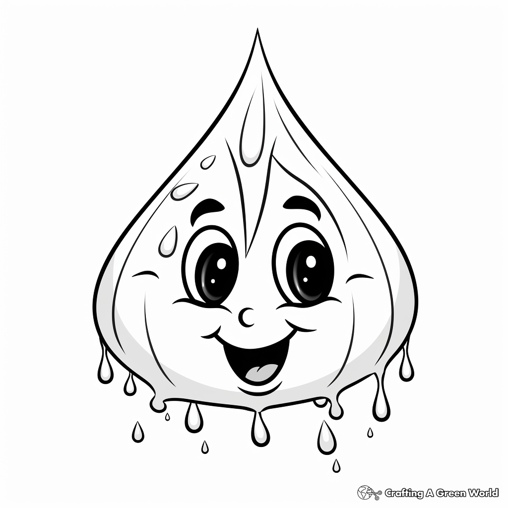 Raindrop coloring pages