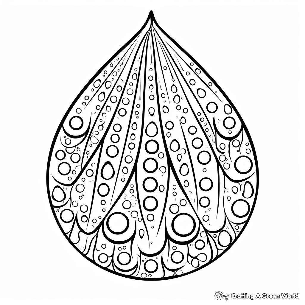 Raindrop coloring pages