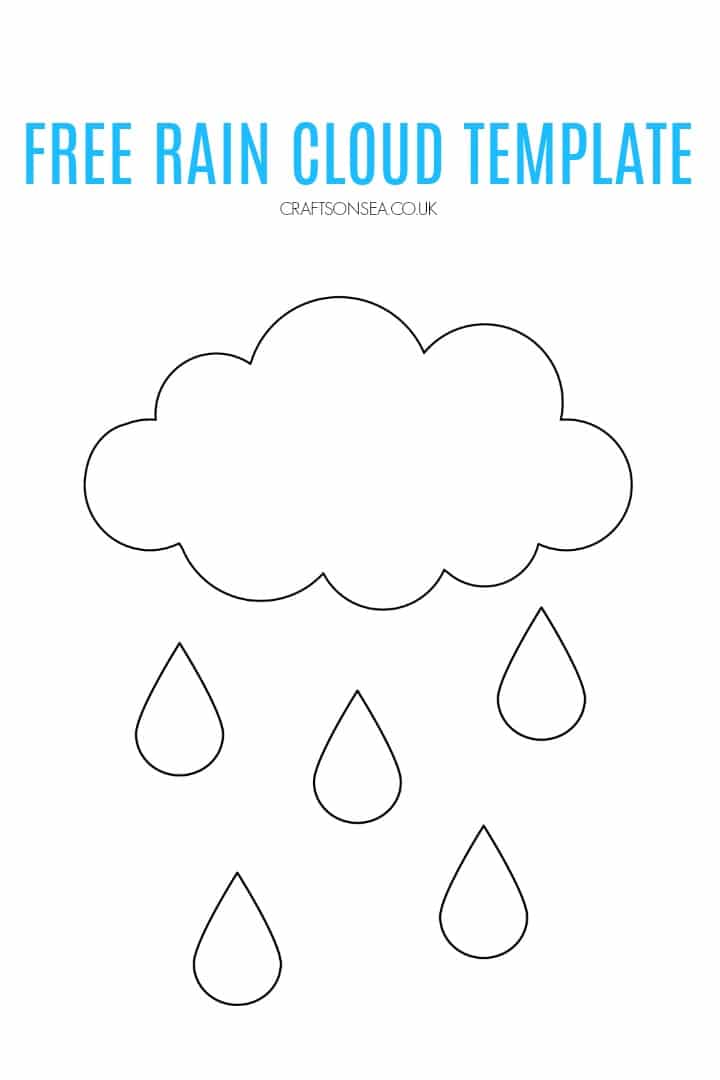 Free rain cloud template printable pdf