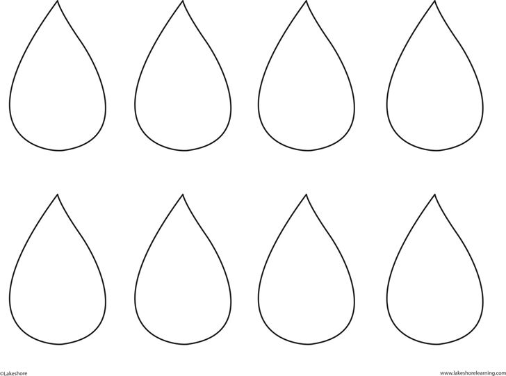 Free raindrop template