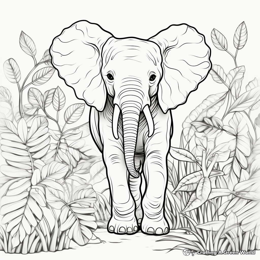 Forest coloring pages