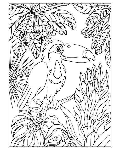 Page animal coloring pages vectors illustrations for free download