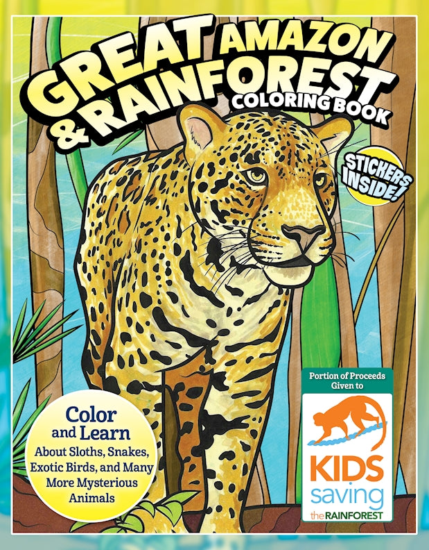 Great amazon rainforest coloring book with stickers â fox chapel publishing co