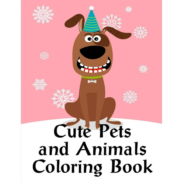 Rainforest animals cute pets and animals coloring book coloring pages with funny animals adorable and hilarious scenes from variety pets and animal images series paperback