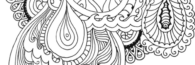 Rainy day free adult coloring page