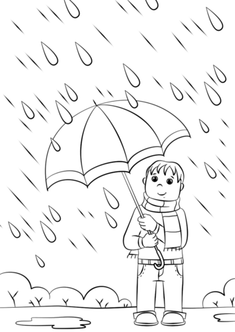 Rainy day coloring page free printable coloring pages