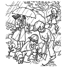 Top free printable rain coloring pages online