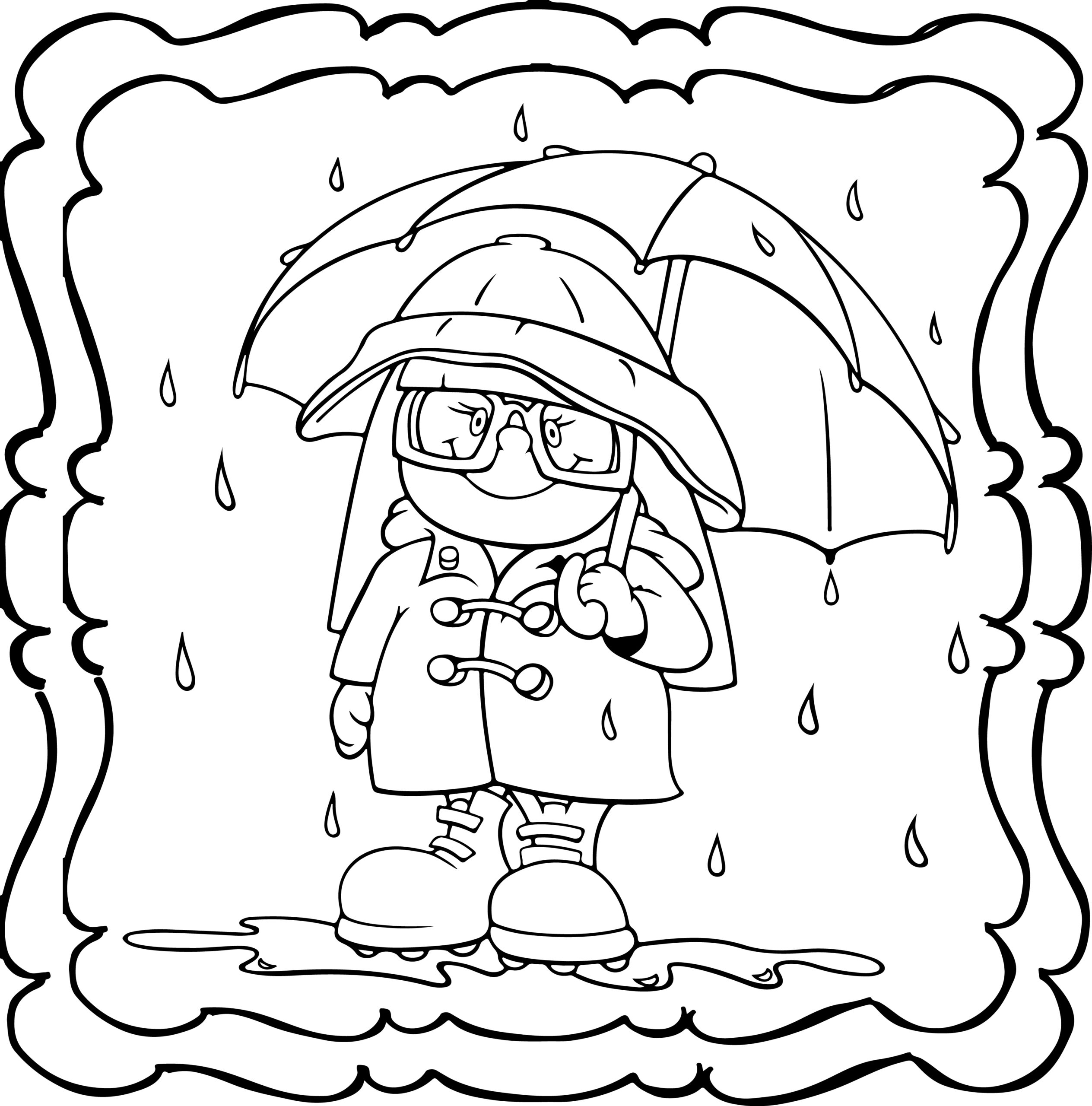 Rain coloring book easy and fun rain coloring book for kids made by teachers