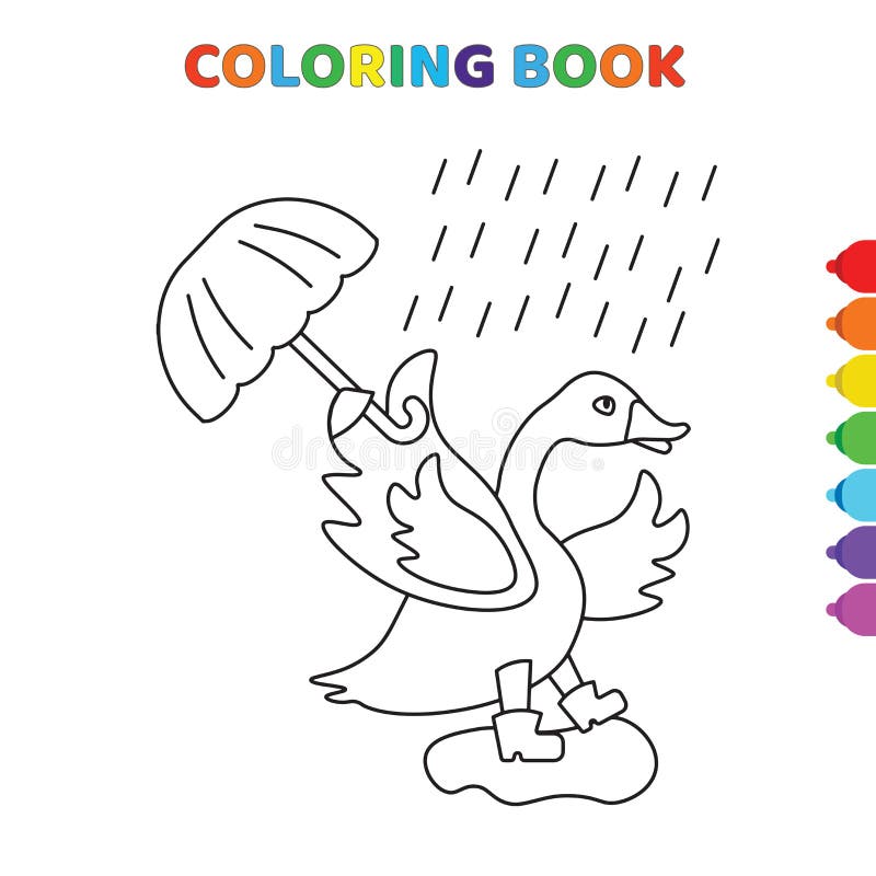 Coloring rainy day stock illustrations â coloring rainy day stock illustrations vectors clipart