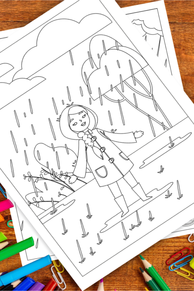 Cutest free printable rainy day coloring pages kids activities blog