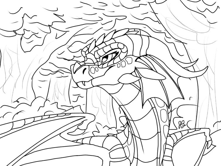 What i have so far for the wings of fire coloring book im making