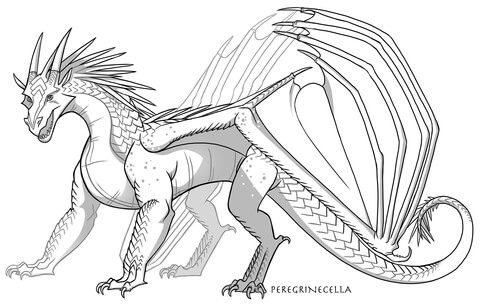 Icewing dragon coloring page free printable coloring pages