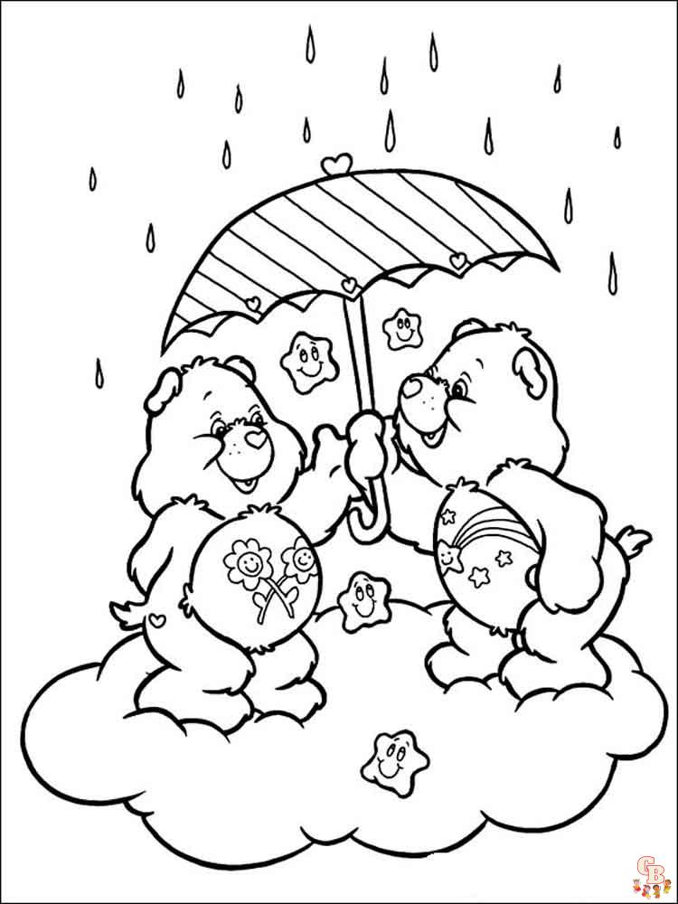 Care bears coloring pages