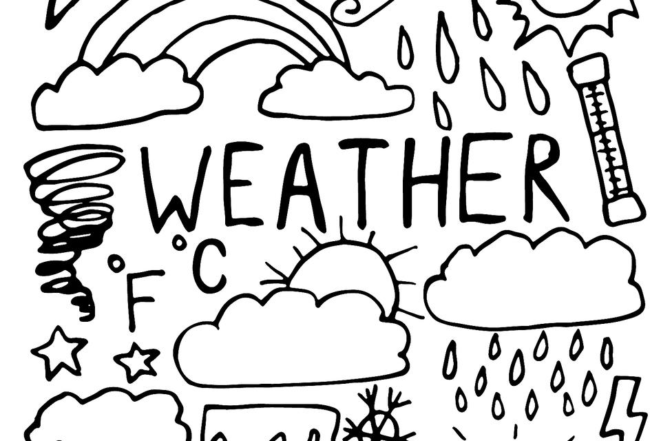 Weather coloring pages for kids fun free printable coloring pages of weather events â from hurricanes to sunny days printables mom