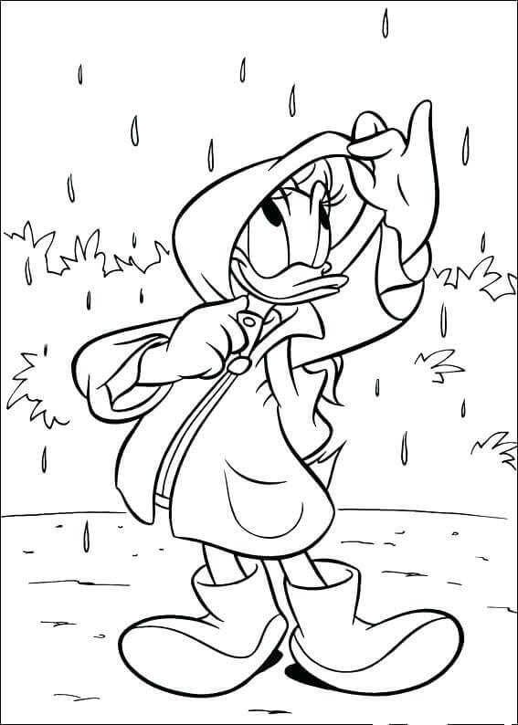 Rainy day coloring pages pdf for kids