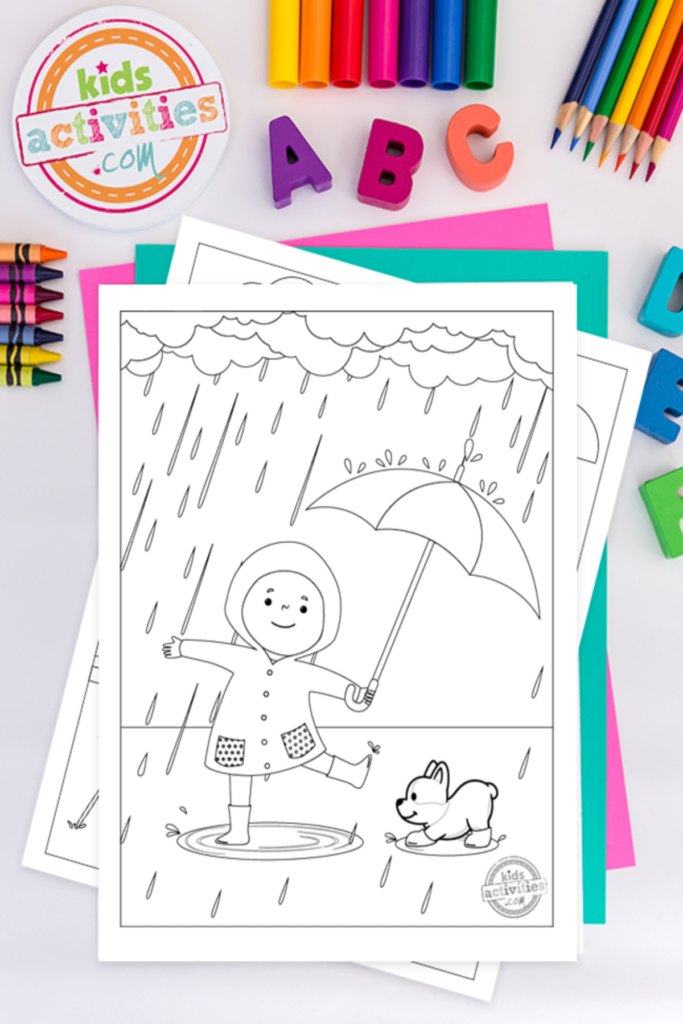 Cutest free printable rainy day coloring pages kids activities blog