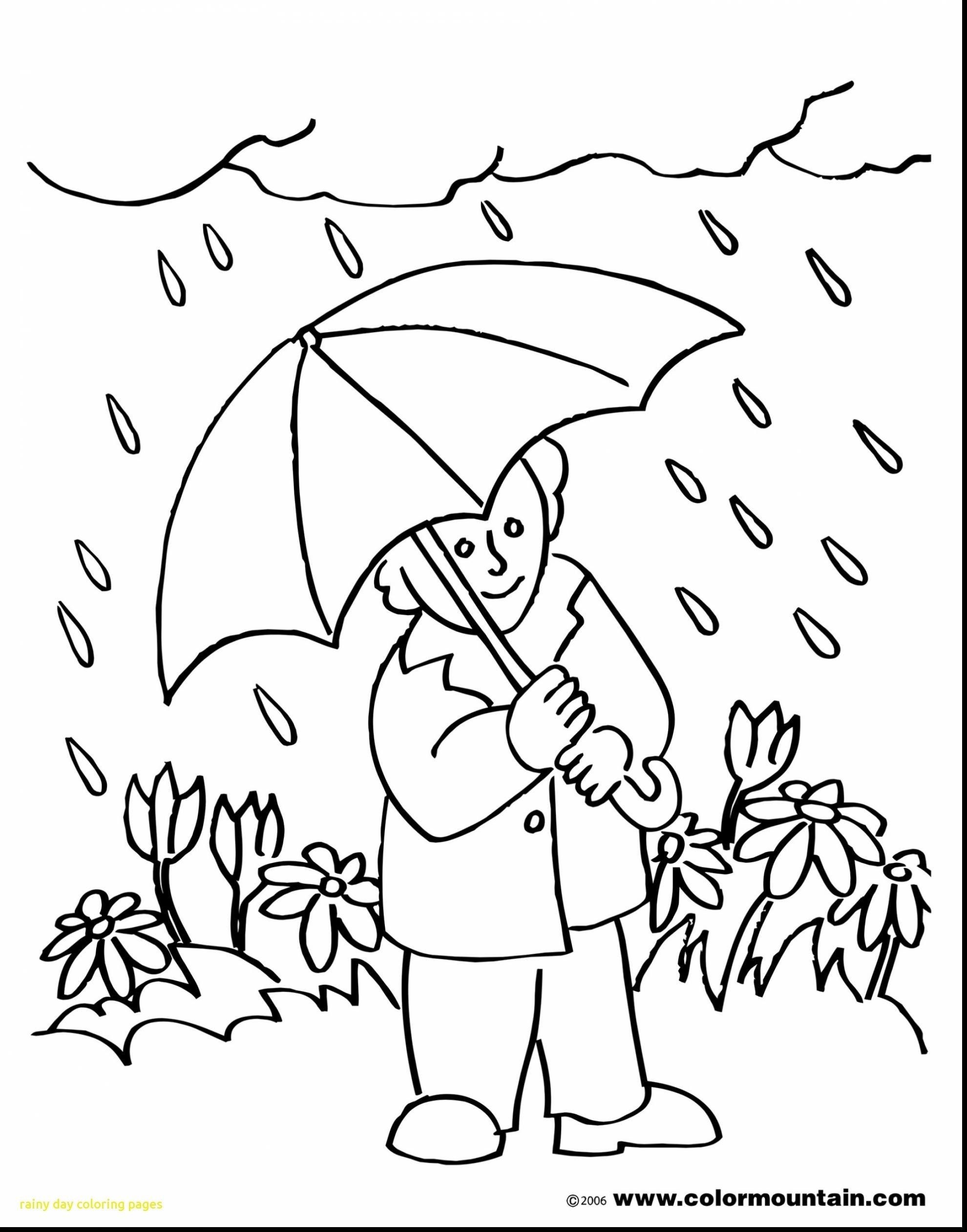 Wonderful picture of rainy day coloring pages