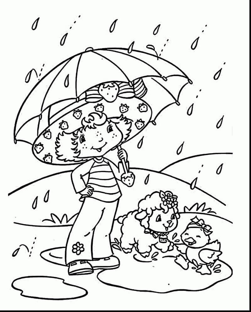 Free printable rainy day coloring pages