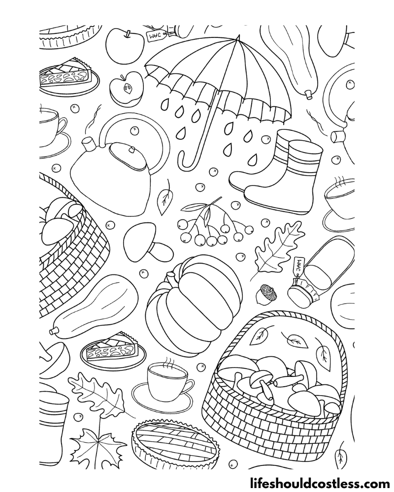 Rain coloring pages free printable pdf templates