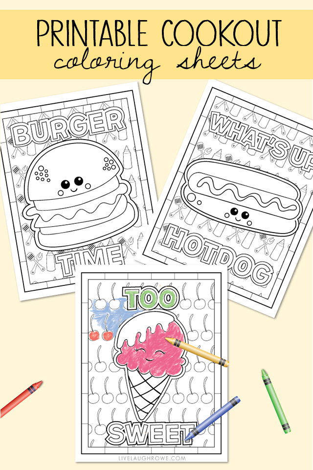 Summer coloring pages for the kiddos