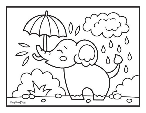 Printable elephant coloring pages â sheets