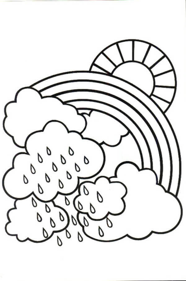 Free printable rainy day coloring pages