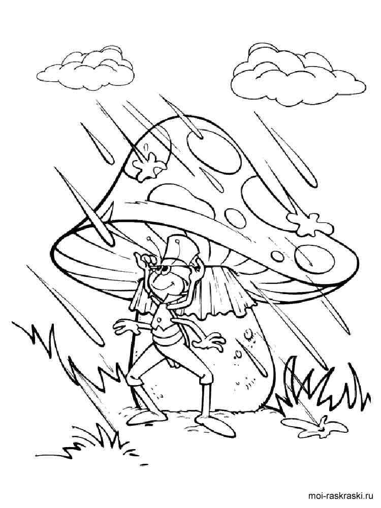 Rainy day coloring pages