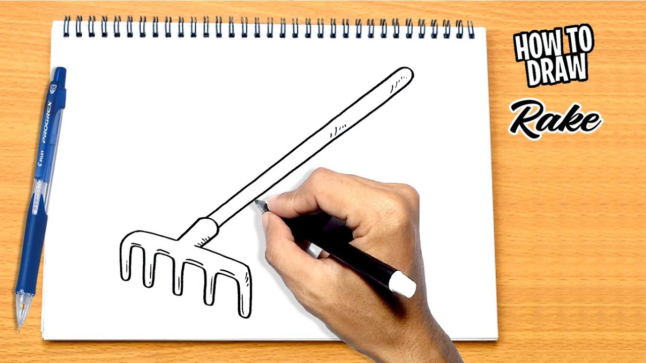 How to draw a rake