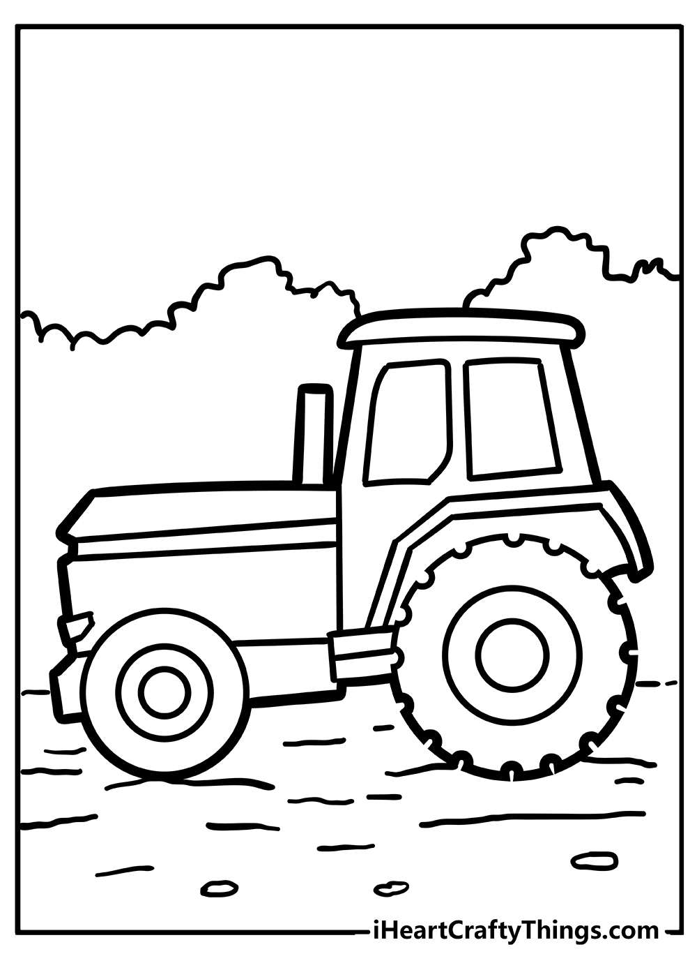 Tractor coloring pages free printables