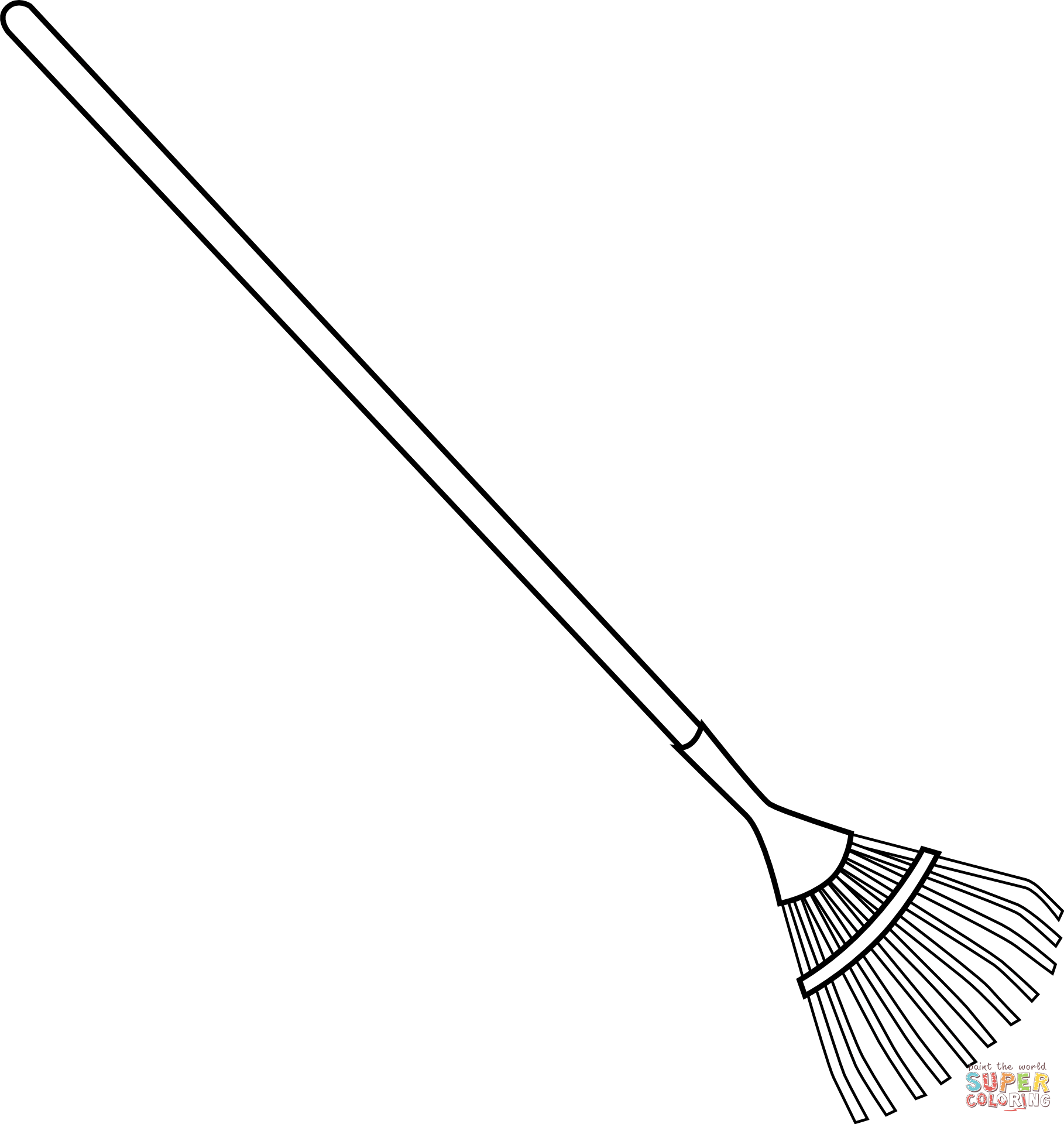 Rake coloring page free printable coloring pages